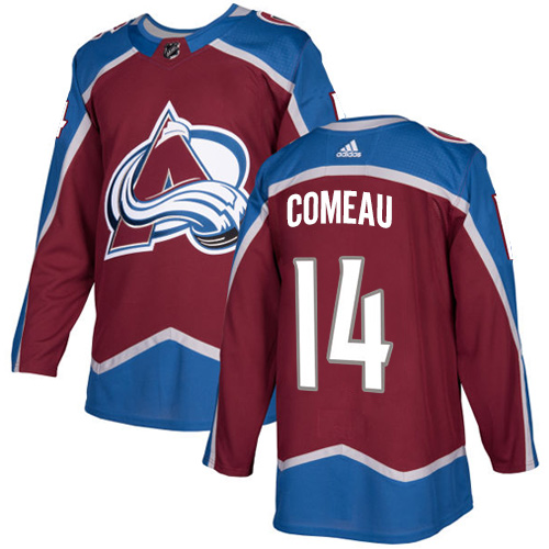 Adidas Men Colorado Avalanche 14 Blake Comeau Burgundy Home Authentic Stitched NHL Jersey